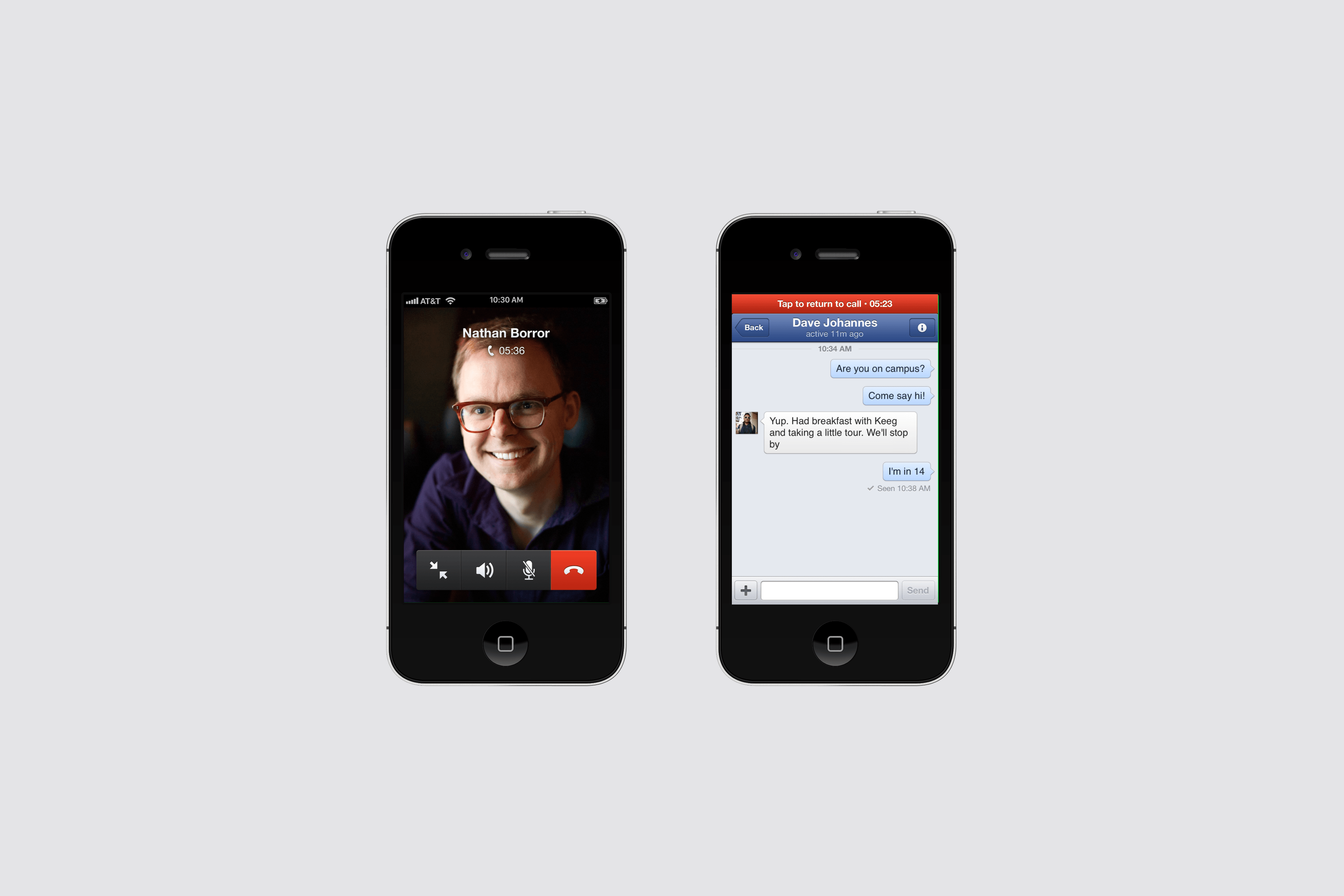 Facebook Voice Calling Screenshot