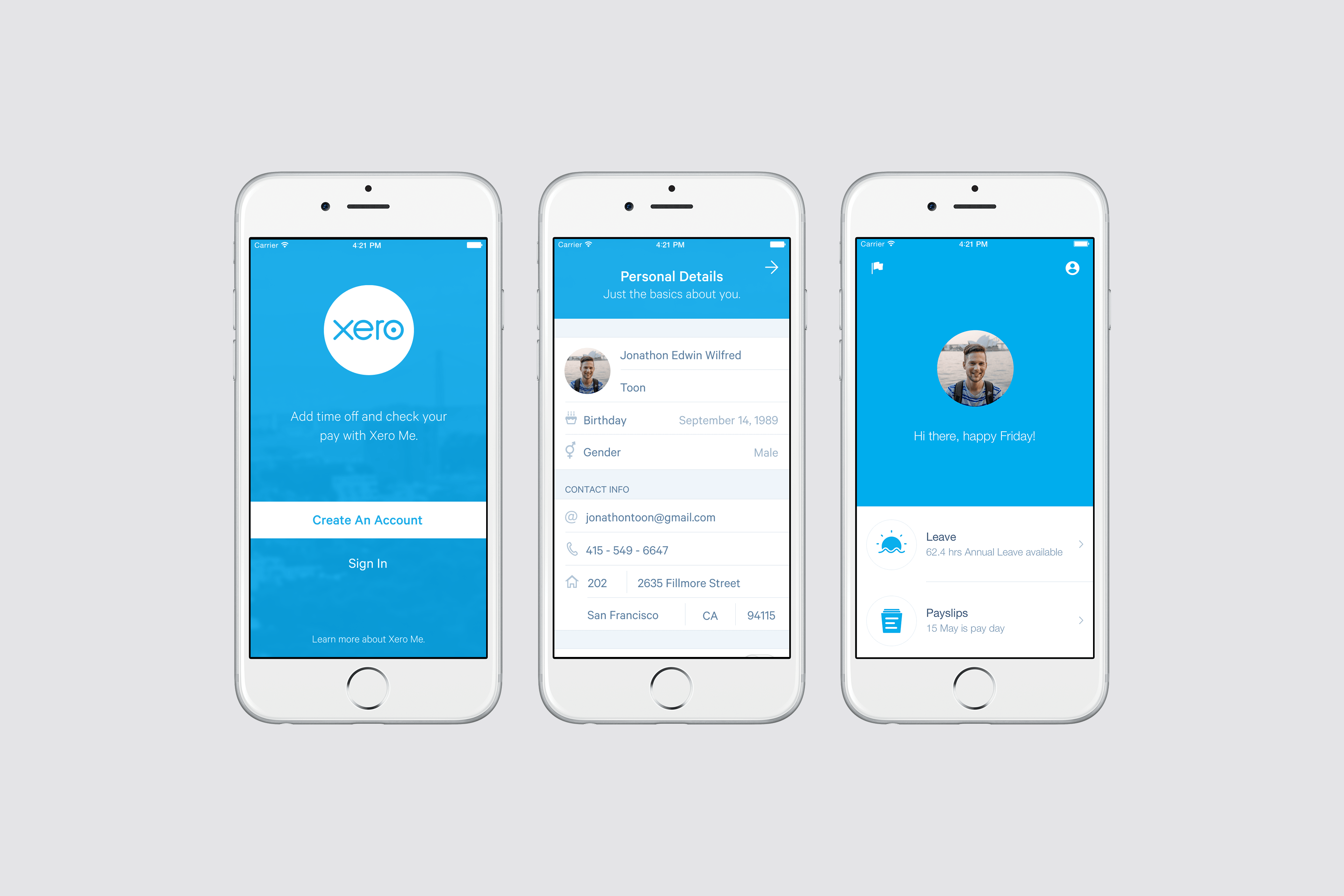 Xero Me Onboarding Screenshot